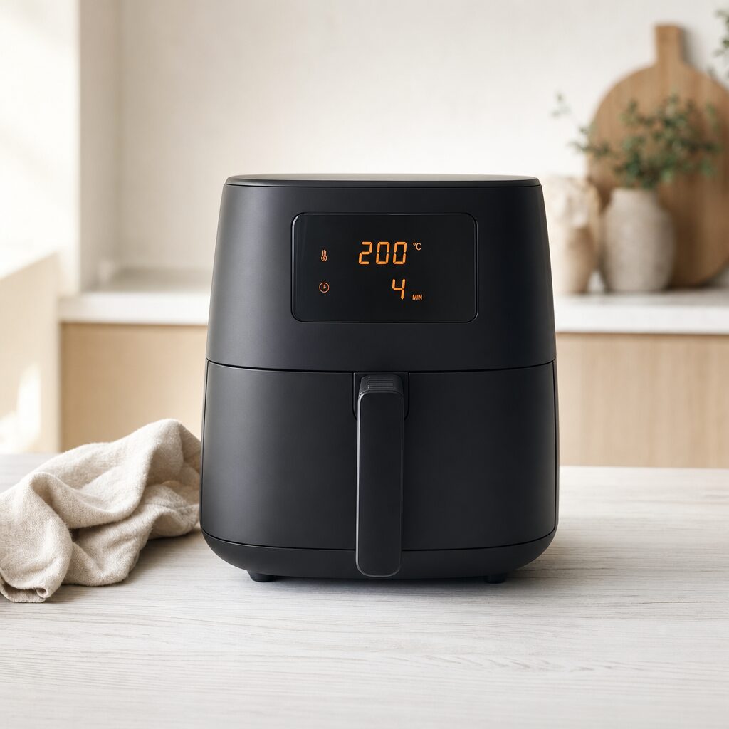 Airfryer forvarmes til 200 grader til T-bone steak i min airfryer opskrift